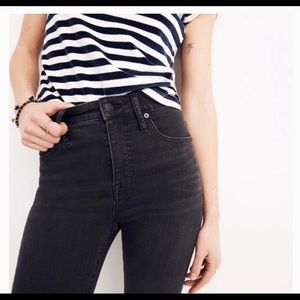 Madewell High Riser Skinny Skinny 10” Black 26
